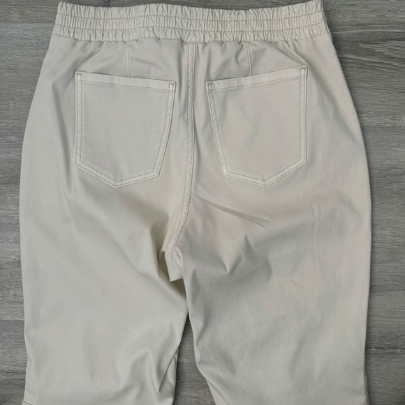 SPANX Women’s Cream Ankle Zip Pull on Twill Joggers Size XL - Picture 7 of 8